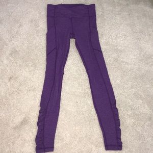 lulu lemon purple leggings